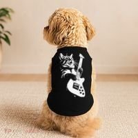 Cat Playing Guitar Doggie Tank thumb 2