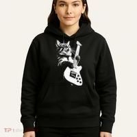 Cat Playing Guitar Hoodie thumb 5