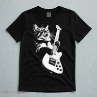 Cat Playing Guitar T-Shirt thumb 5