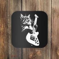 Cat Playing Guitar Coaster thumb 0