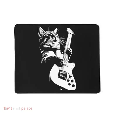 Cat Playing Guitar Mousepad