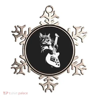 Cat Playing Guitar Ornament