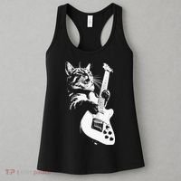 Cat Playing Guitar Women's Tank Top thumb 3
