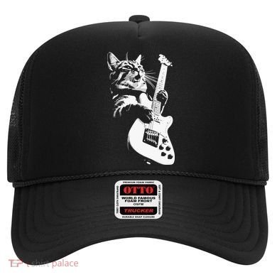 Cat Playing Guitar Hat
