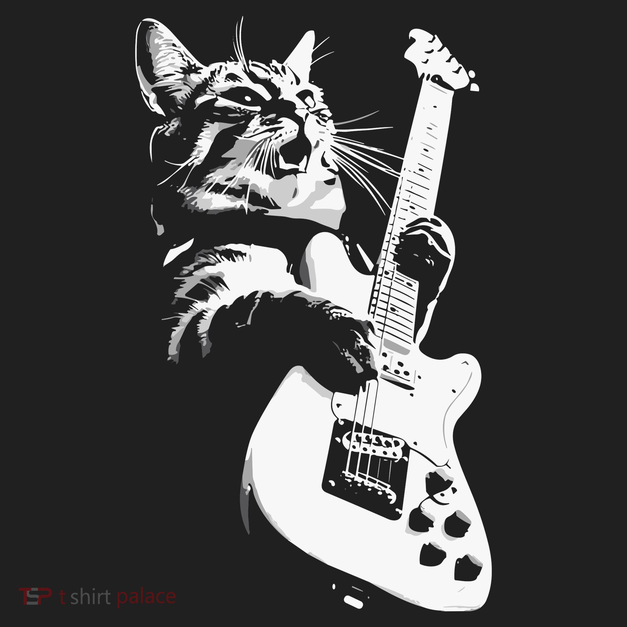 Cat Playing Guitar Hat