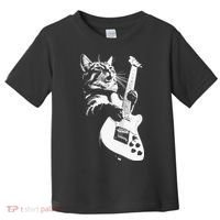 Cat Playing Guitar Toddler T-Shirt thumb 0