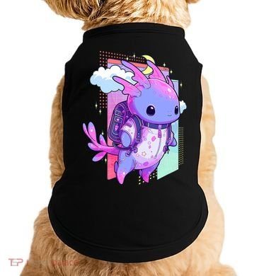 Cute Pastel Goth Space Galaxy Axolotl Nu Goth Aesthetic Doggie Tank