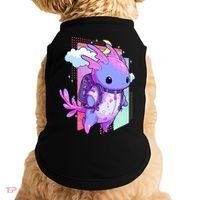 Cute Pastel Goth Space Galaxy Axolotl Nu Goth Aesthetic Doggie Tank thumb 0