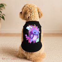 Cute Pastel Goth Space Galaxy Axolotl Nu Goth Aesthetic Doggie Tank thumb 2