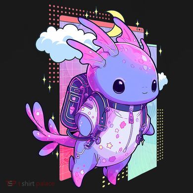 Cute Pastel Goth Space Galaxy Axolotl Nu Goth Aesthetic Doggie Tank