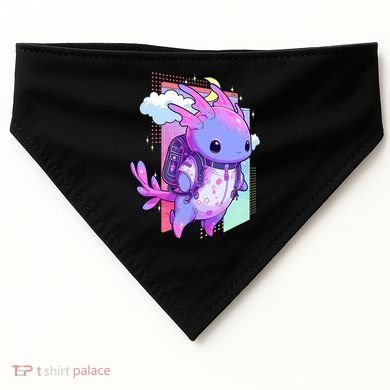 Cute Pastel Goth Space Galaxy Axolotl Nu Goth Aesthetic USA-Made Doggie Bandana