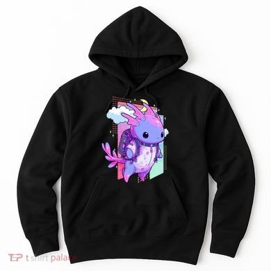 Cute Pastel Goth Space Galaxy Axolotl Nu Goth Aesthetic Hoodie
