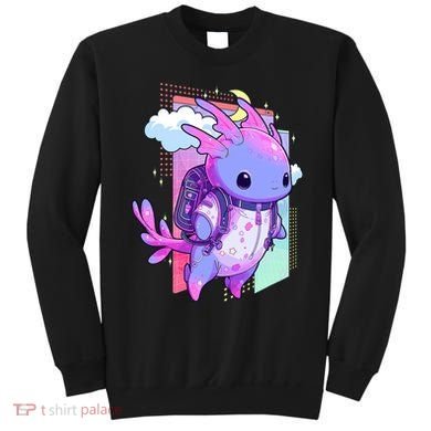 Cute Pastel Goth Space Galaxy Axolotl Nu Goth Aesthetic Sweatshirt