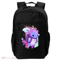 Cute Pastel Goth Space Galaxy Axolotl Nu Goth Aesthetic Backpack thumb 0