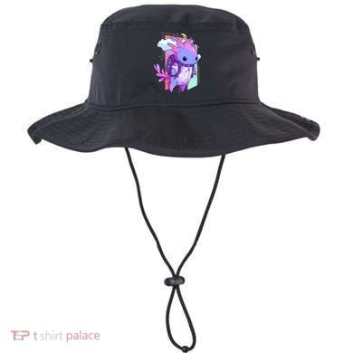 Cute Pastel Goth Space Galaxy Axolotl Nu Goth Aesthetic Bucket Hat