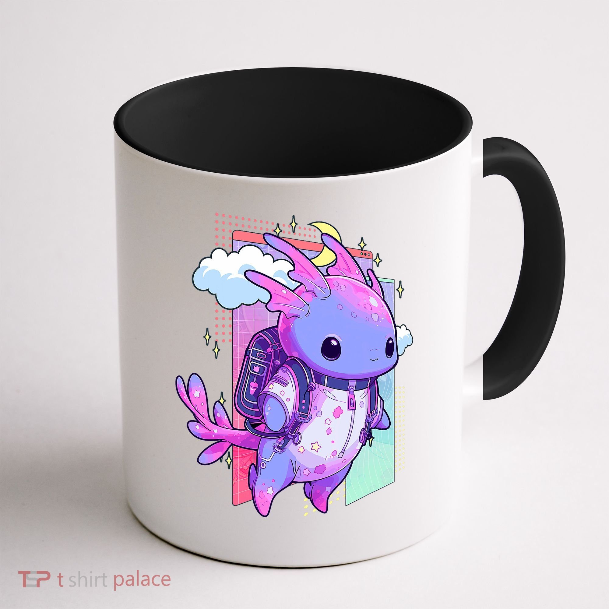 Cute Pastel Goth Space Galaxy Axolotl Nu Goth Aesthetic Coffee Mug