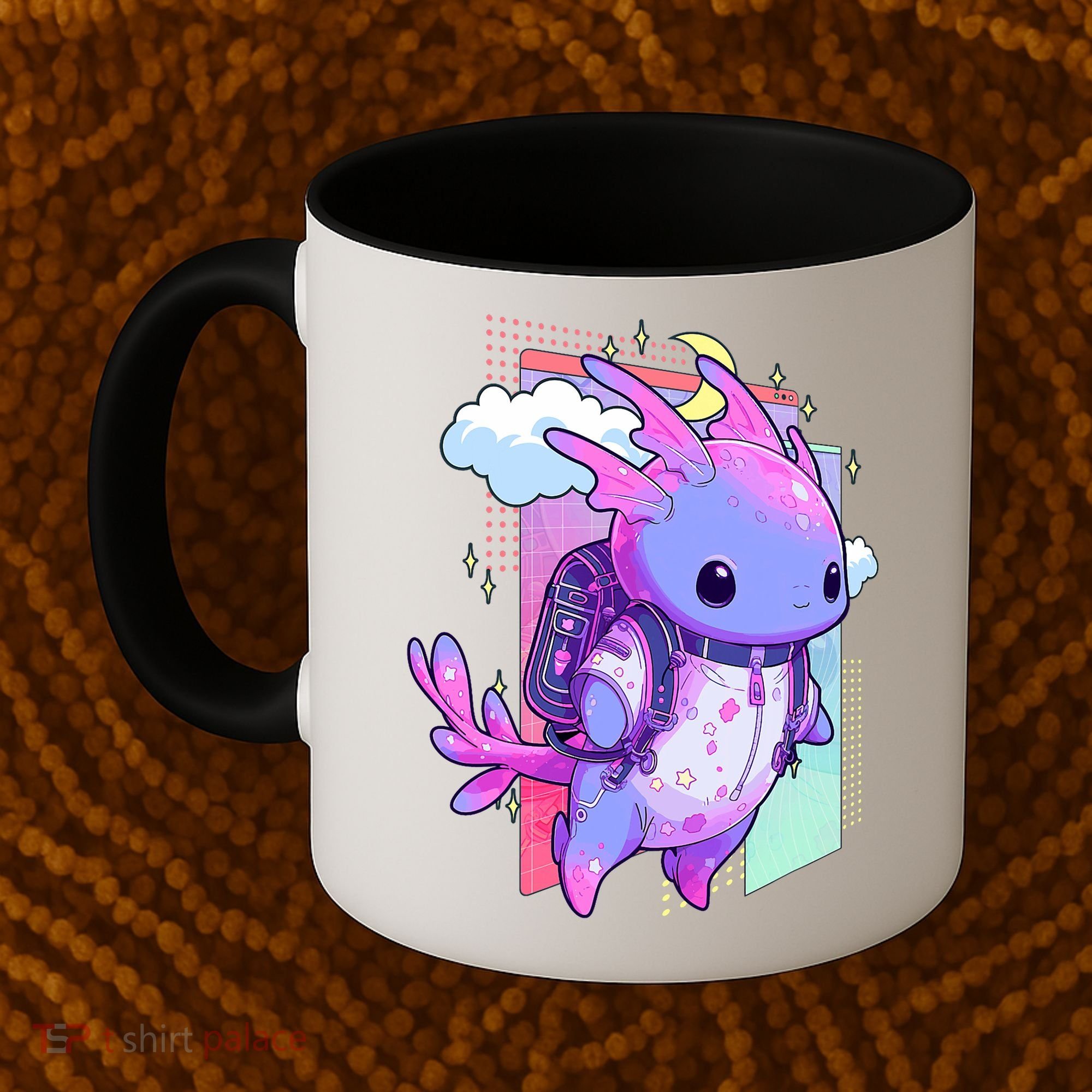 Cute Pastel Goth Space Galaxy Axolotl Nu Goth Aesthetic Coffee Mug