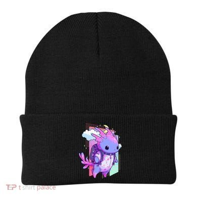 Cute Pastel Goth Space Galaxy Axolotl Nu Goth Aesthetic Beanie