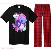 Cute Pastel Goth Space Galaxy Axolotl Nu Goth Aesthetic Pajama Set thumb 0