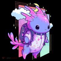 Cute Pastel Goth Space Galaxy Axolotl Nu Goth Aesthetic Women's Hoodie thumb 2