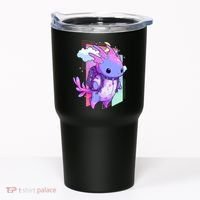 Cute Pastel Goth Space Galaxy Axolotl Nu Goth Aesthetic Tumbler thumb 0