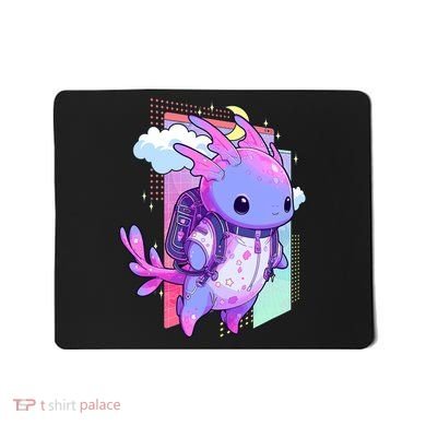 Cute Pastel Goth Space Galaxy Axolotl Nu Goth Aesthetic Mousepad