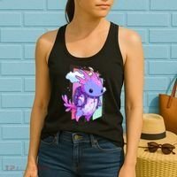 Cute Pastel Goth Space Galaxy Axolotl Nu Goth Aesthetic Women's Tank Top thumb 2