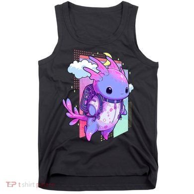Cute Pastel Goth Space Galaxy Axolotl Nu Goth Aesthetic Tank Top