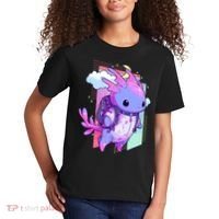 Cute Pastel Goth Space Galaxy Axolotl Nu Goth Aesthetic Kids T-Shirt thumb 2