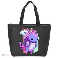 Cute Pastel Goth Space Galaxy Axolotl Nu Goth Aesthetic Tote Bag thumb 0