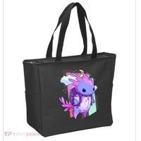 Cute Pastel Goth Space Galaxy Axolotl Nu Goth Aesthetic Tote Bag thumb 2