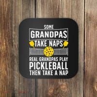Cool Pickleball Grandpa Paddle Sport Pickleball Player Coaster thumb 0