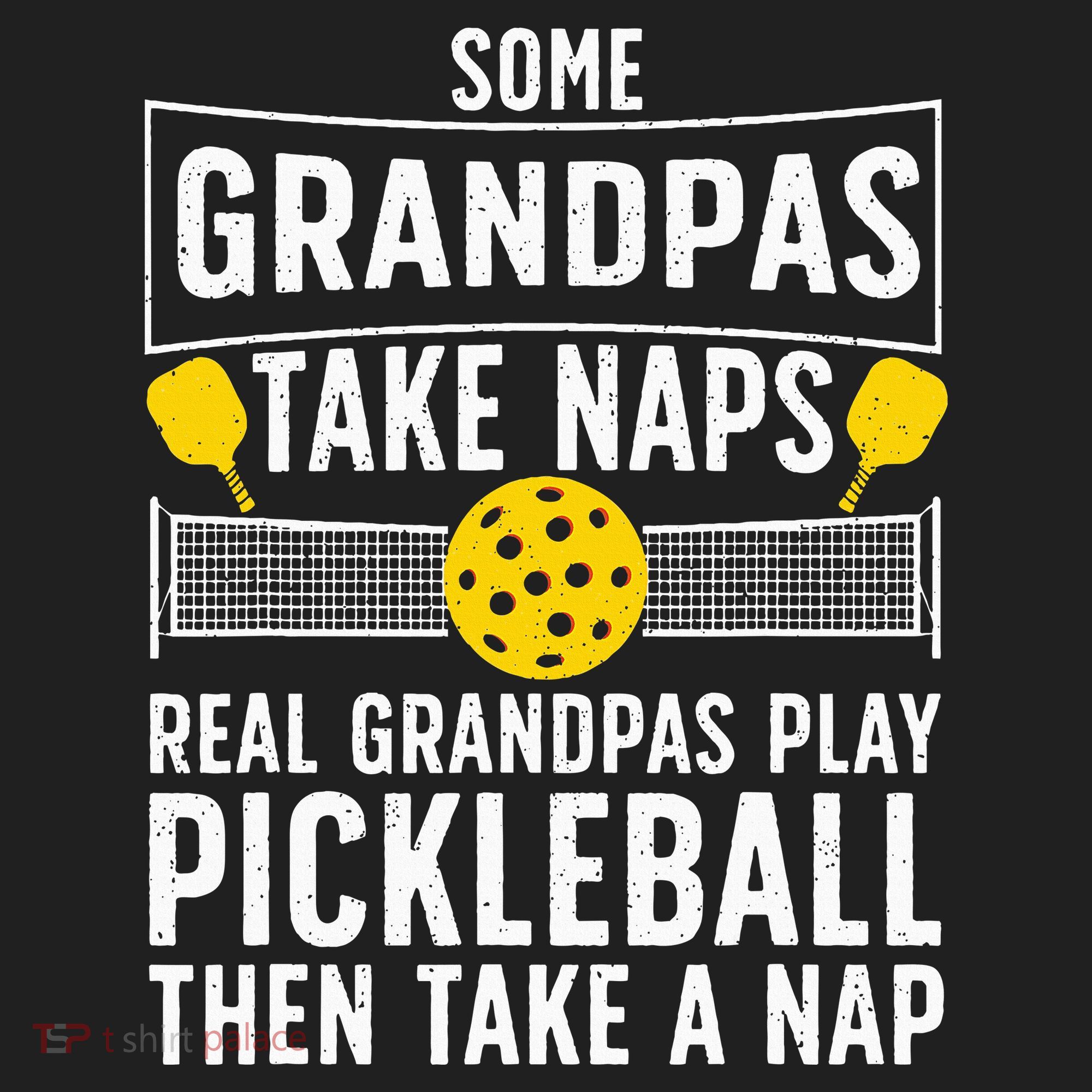 Cool Pickleball Grandpa Paddle Sport Pickleball Player Golf Towel