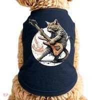 Cat Playing Guitar Rock Cat Heavy Metal Cat Music Cat Doggie Tank thumb 0