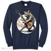 Cat Playing Guitar Rock Cat Heavy Metal Cat Music Cat Sweatshirt thumb 0