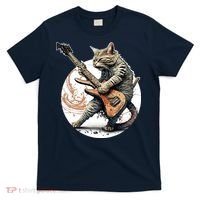 Cat Playing Guitar Rock Cat Heavy Metal Cat Music Cat T-Shirt thumb 0
