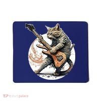 Cat Playing Guitar Rock Cat Heavy Metal Cat Music Cat Mousepad thumb 0