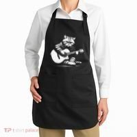 Cat Playing Guitar Acoustic Guitar Apron thumb 2