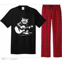Cat Playing Guitar Acoustic Guitar Pajama Set thumb 0