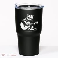 Cat Playing Guitar Acoustic Guitar Tumbler thumb 0