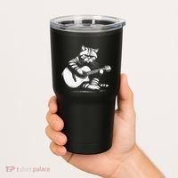 Cat Playing Guitar Acoustic Guitar Tumbler thumb 2