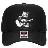 Cat Playing Guitar Acoustic Guitar Hat thumb 0