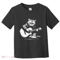 Cat Playing Guitar Acoustic Guitar Toddler T-Shirt thumb 0