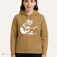 Cat Playing Guitar Acoustic Guitar Hoodie thumb 5
