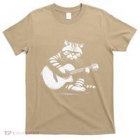 Cat Playing Guitar Acoustic Guitar T-Shirt thumb 0