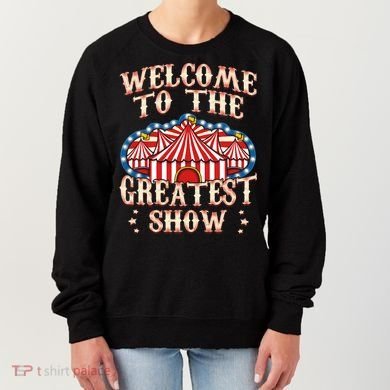 Circus Party Gift Clown Lion Fire Ring Acrobat Funny Women's Sweatshirt