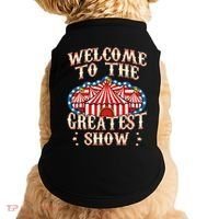 Circus Party Gift Clown Lion Fire Ring Acrobat Funny Doggie Tank thumb 0