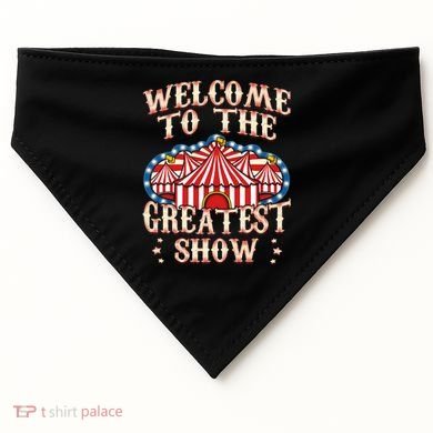 Circus Party Gift Clown Lion Fire Ring Acrobat Funny USA-Made Doggie Bandana
