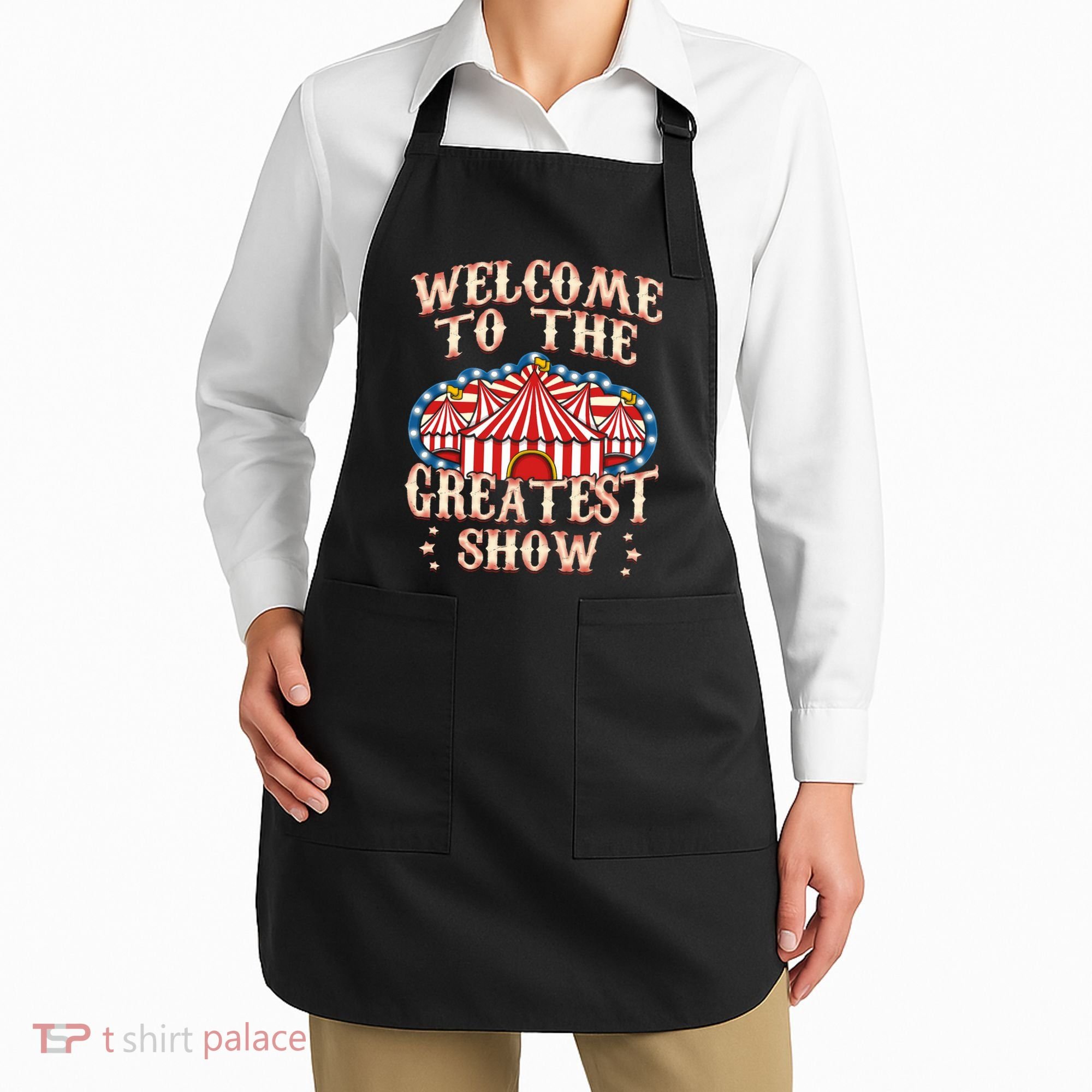 Circus Party Gift Clown Lion Fire Ring Acrobat Funny Apron