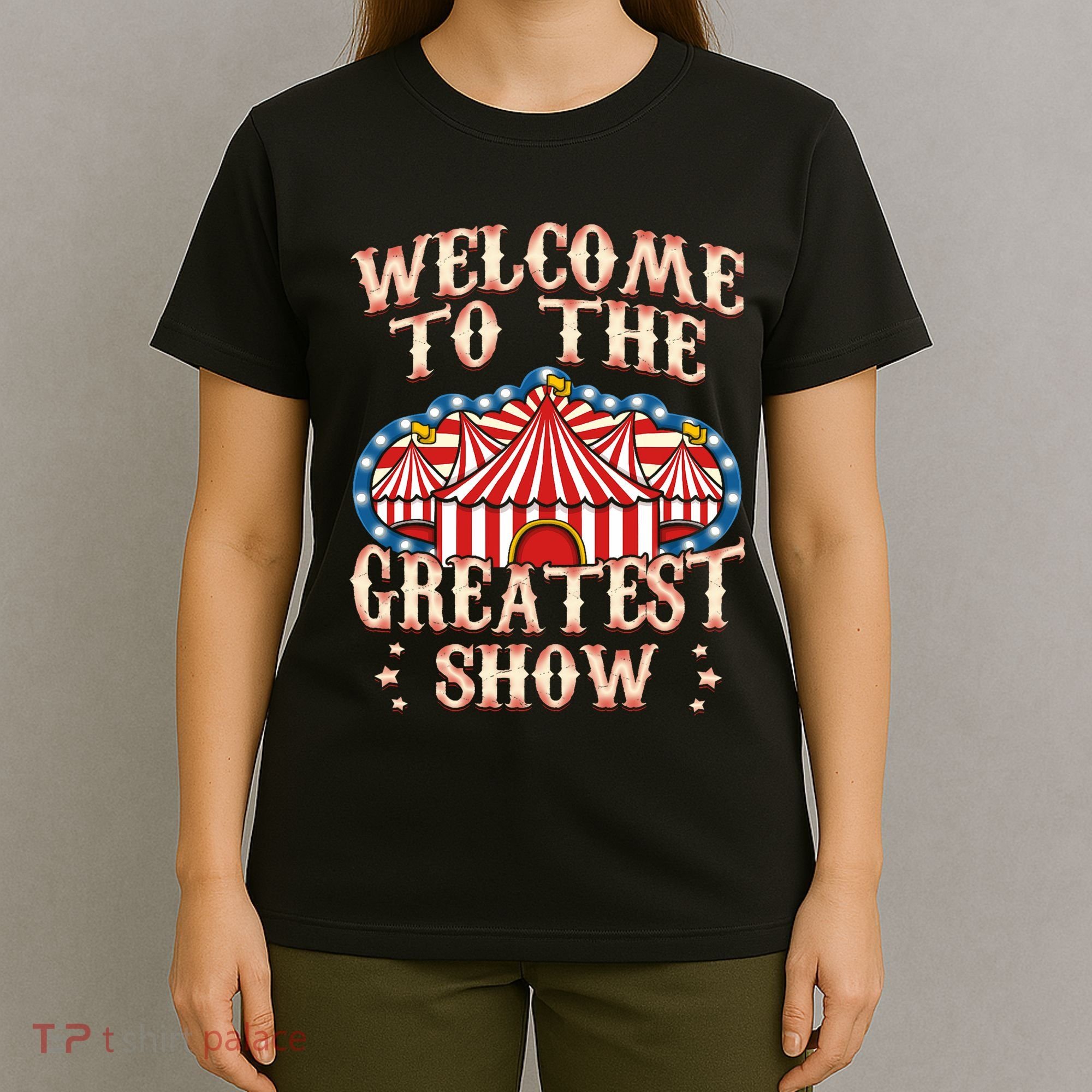 Circus Party Gift Clown Lion Fire Ring Acrobat Funny T-Shirt